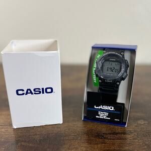 NEW Casio Vibration Alarm Men's Digital Sport Watch W736H-1AVCF Water Resistant